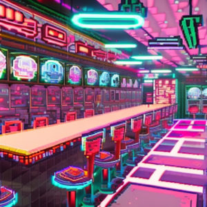 gaming themed cafe